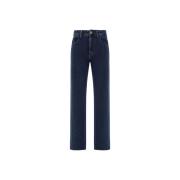 High-Waist Katoenen Jeans met Vijf Zakken Jacob Cohën , Blue , Dames