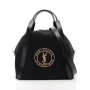 Pre-owned Canvas handbags Yves Saint Laurent Vintage , Black , Dames