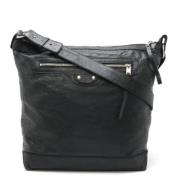 Pre-owned Leather crossbody-bags Balenciaga Vintage , Black , Dames