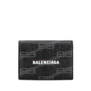 Pre-owned Leather wallets Balenciaga Vintage , Black , Dames