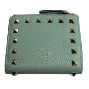 Pre-owned Leather wallets Valentino Vintage , Green , Dames