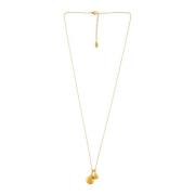 Elegant Double Drop Necklace Dansk Copenhagen , Yellow , Dames