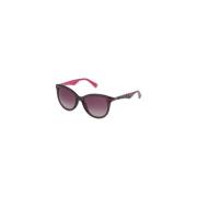 Grijze Cateye zonnebril met violette lenzen Police , Gray , Dames