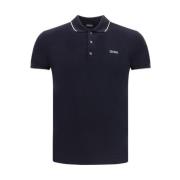 Geborduurd Handtekening Katoenen Poloshirt Ermenegildo Zegna , Blue , ...