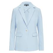 Getailleerde blazer met klepzakken Comma , Blue , Dames