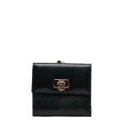 Pre-owned Leather wallets Salvatore Ferragamo Pre-owned , Black , Dame...