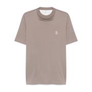 Bruine T-shirts en Polo's Brunello Cucinelli , Brown , Heren