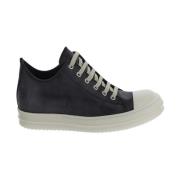 Leren Lage Sneakers Rick Owens , Black , Dames