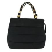 Pre-owned Canvas handbags Salvatore Ferragamo Pre-owned , Black , Dame...