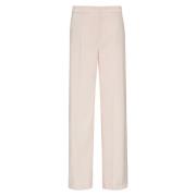 Elegante Wijde Pijp Broek Comma , Pink , Dames