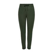 Herfst/Winter Viscose Blend Broek Only , Green , Dames