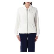 Zip Hoodie voor Stijlvol Comfortabel Dragen Polo Ralph Lauren , White ...