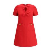 Mini Jurk met Strik Details Valentino , Red , Dames