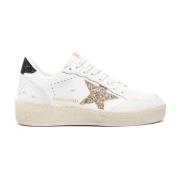 Witte Veterschoenen met Gevulkaniseerde Zool Golden Goose , Multicolor...