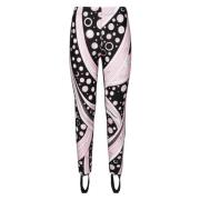 Elastische taille Ribbroek Zwart Roze Emilio Pucci , Multicolor , Dame...