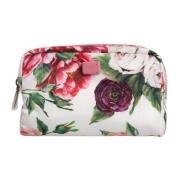 Witte Bloemen Nylon Pouch Portemonnee Dolce & Gabbana , Multicolor , D...