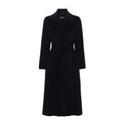 Elegant Navy Blue Coat Max Mara , Blue , Dames