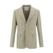 Klassieke Double-Breasted Katoenen Blazer Jas Salvatore Ferragamo , Be...