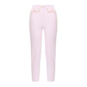 Roze Elegante Broek Elisabetta Franchi , Pink , Dames