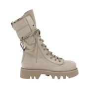 Stijlvolle Combat Enkellaarzen met Profielzool JW Anderson , Beige , D...