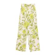 Bloemenprint Beige Broek Liu Jo , Multicolor , Dames