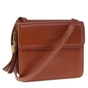 Pre-owned Leather shoulder-bags Valentino Vintage , Brown , Dames