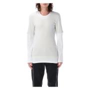 Lange Mouw Dubbel T-Shirt Magliano , White , Heren