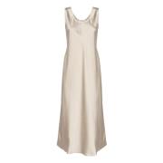 Beige Banjo Jurk Max Mara , Beige , Dames