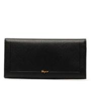 Pre-owned Leather wallets Salvatore Ferragamo Pre-owned , Black , Dame...