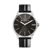 Roestvrijstalen kwarts analoog horloge Ben Sherman , Black , Heren