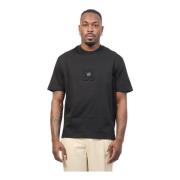 Gelaagd Logo T-shirt Zwart Hugo Boss , Black , Heren