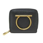 Pre-owned Leather wallets Salvatore Ferragamo Pre-owned , Black , Dame...