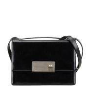 Pre-owned Leather shoulder-bags Salvatore Ferragamo Pre-owned , Black ...