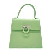 Pre-owned Rubber handbags Salvatore Ferragamo Pre-owned , Green , Dame...