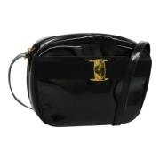 Pre-owned Leather shoulder-bags Salvatore Ferragamo Pre-owned , Black ...