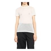 Zeroscape Katoenen Jersey Tee Helmut Lang , White , Dames