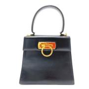 Pre-owned Leather handbags Salvatore Ferragamo Pre-owned , Black , Dam...