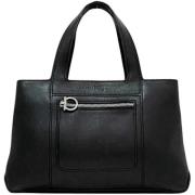 Pre-owned Leather handbags Salvatore Ferragamo Pre-owned , Black , Dam...