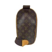 Pre-owned Canvas shoulder-bags Louis Vuitton Vintage , Brown , Heren