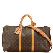 Pre-owned Canvas travel-bags Louis Vuitton Vintage , Brown , Unisex