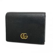 Pre-owned Leather wallets Gucci Vintage , Black , Dames