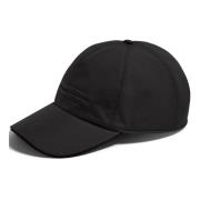 Zwarte baseballpet met leren profiel Z Zegna , Black , Heren