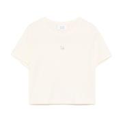 Ecru Crew Neck T-shirts en Polos Maison Kitsuné , Beige , Dames