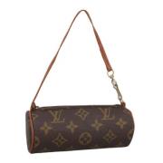 Pre-owned Canvas pouches Louis Vuitton Vintage , Brown , Dames