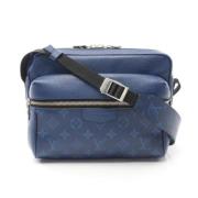 Pre-owned Canvas shoulder-bags Louis Vuitton Vintage , Blue , Dames