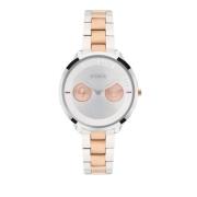 Zilver Stalen Quartz Analoog Horloge Furla , Gray , Dames