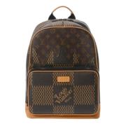 Pre-owned Canvas backpacks Louis Vuitton Vintage , Brown , Dames