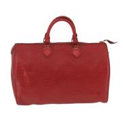 Pre-owned Leather louis-vuitton-bags Louis Vuitton Vintage , Red , Dam...