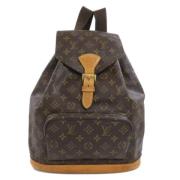 Pre-owned Canvas backpacks Louis Vuitton Vintage , Brown , Dames