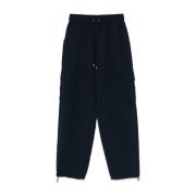 Blauwe Cargo Trekkoord Broek Liu Jo , Blue , Dames